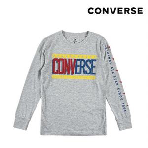 [컨버스키즈] CNVB COLLEGIATE MIX UP LS TEE(9CA871-K3G_GY)