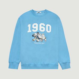 [행텐 틴즈]공용 피즐리베어 오버핏 기모 맨투맨_210(10490-031-812-12)