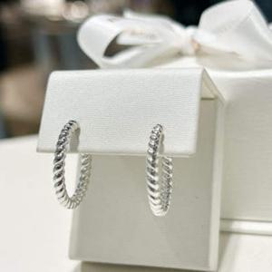 미니골드 SILVER 플럼프 트위스트 링 귀걸이 ERIM1023