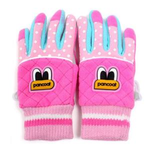 폴라장갑 팬콧 팝아이즈 핑크 캐릭터장갑 여아동 장갑