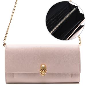 [알렉산더맥퀸] 18SS 여성 골드스컬 월렛 크로스백 (414659_BPT0G_9901_18S)