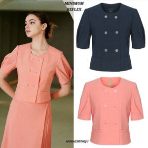 [미니멈]미니멈MD 노카라 숏 자켓 MD MMXBAWJ5120_CJ