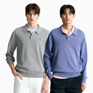 [공식][타미힐피거] 카라 풀오버 2종 택1 (T12F1KPO702MLM)