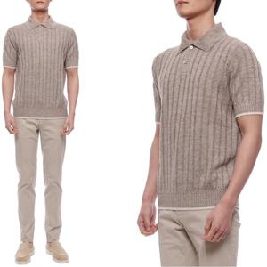 [브루넬로쿠치넬리] 25SS 남성 린넨 혼방 폴로 반팔니트 (M2L707605 CYT24 25S)