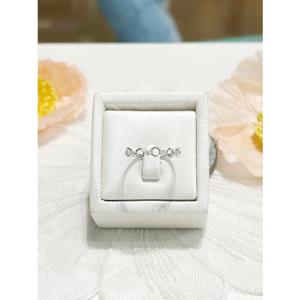 미니골드 14k 프렌헥사곤 미스링 화이트골드 반지 RRIM4161