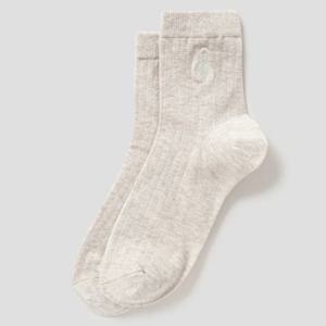 [빈폴] 남녀공용 솔리드 중목 양말-아이보리BE57KTM110 026(남성