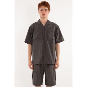 미즈노 반팔 셔츠 B2GCC001 ASH BLACK Grey