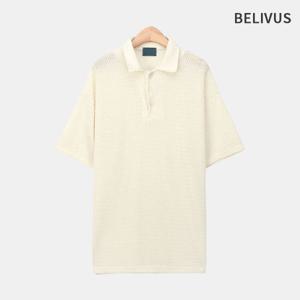 [빌리버스]빌리버스 남자 반팔니트 무지 카라 티셔츠 BVA022