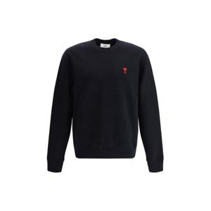 아미 스몰 하트 로고 스웨트셔츠 BFUSW035730 001 BLACK