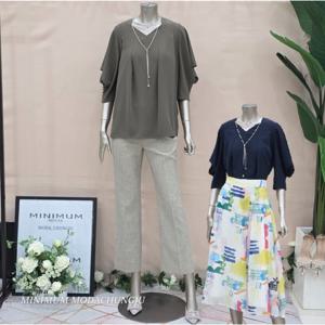 [미니멈]MD 드레이핑 장식 블라우스 MD MMZBGWB4900 M_CJ