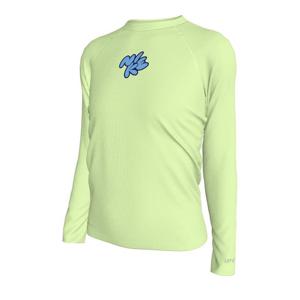 나이키스윔  아동래쉬가드 여아동 버블 스크립트 롱 슬리브 하이드로가드 NESSF744-740