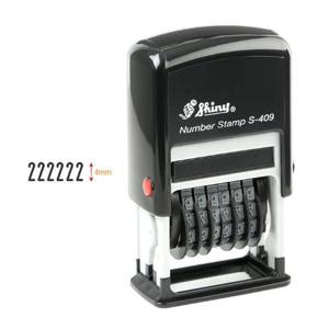 넘버링 자동스탬프 S-409 25x4mm 흑 홀더랜덤