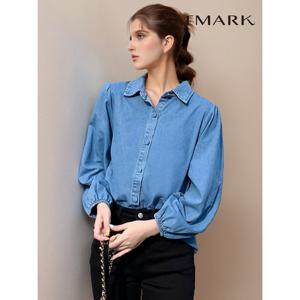 [앳마크]ATMARK (77까지)루즈레귤러카라데님셔츠_AA56SH014G