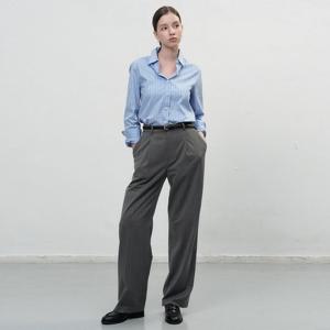 WOMAN 원턱 스트레이트 슬랙스 [CHARCOAL] / WBE3L11506