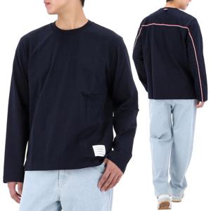 25FW 톰브라운 백 삼선 코튼 롱 슬리브 MJS289A 00042 415