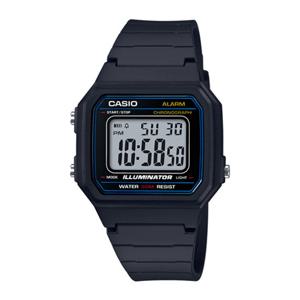 [CASIO] 카시오 스퀘어 블랙 방수 전자시계 W-217H-1AVDF
