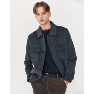 [지오다노] 남자 울 포켓 셔켓 01075919