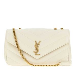 생로랑 아이스 가죽 미디엄 루루 플랩 체인 크로스백 801439AAE