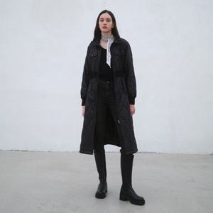 [에고이스트] ER4PC960 하트물결 퀼팅 허리 시보리 패딩점퍼 (25년 겨울)