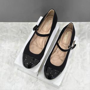 [탠디]여성 스트랩 포인트 미들힐 X2HS50DG14 BLACK 3SD JJ