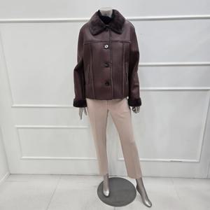 [미니멈]MYDKLJ0550BR에코퍼 인조 무스탕