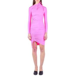 26 SS 발렌시아가 언밸런스 드로스트링 드레스 핑크 704440TYK07