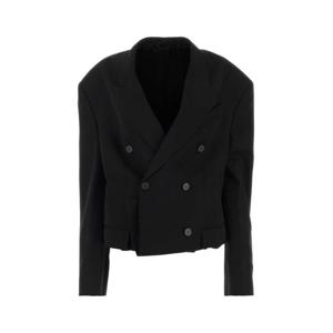 26 SS 발렌시아가 폴디드 테일러드 자켓 블랙 751800TNT39