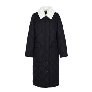 버버리 캠프타운 롱 퀼티드 개버딘 여성 코트 블랙 80505671
