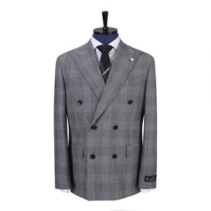 [지이크]프리미엄 이태리 제브릭원단 캐시미어 블렌디드 글랜체크 정장자켓PJJ2020
