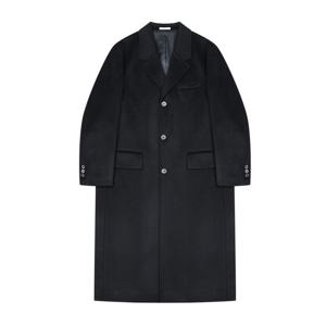 [지이크][25F/W] 캐시미어 블랜드 3버튼 체스터필드 클래식 코트 블랙 (PLHAX7022)