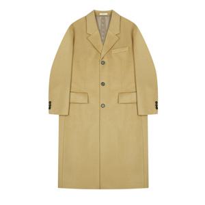 [지이크][25F/W] 캐시미어 블랜드 3버튼 체스터필드 클래식 코트 베이지 (PLHAX7023)