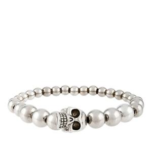 알렉산더맥퀸 스컬 볼 메탈 비즈 엘라스틱 팔찌 858374J160Y 04