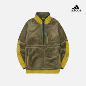 아디다스 리버시블 양면 쉐르파 반집업 자켓 HR8422