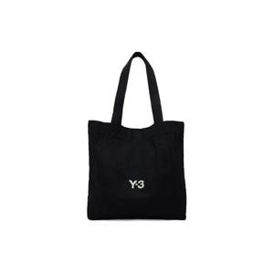 25 FW 요지야마모토 남성 블랙 캔버스 토트백 261138M172006