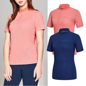 콜핑 여성 등산 냉감 하이쿨 집업 반팔 티셔츠