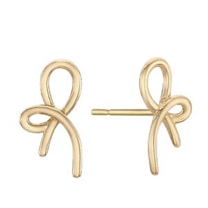 미니골드 [10K] 리본 와이어 귀걸이 EAMM0310