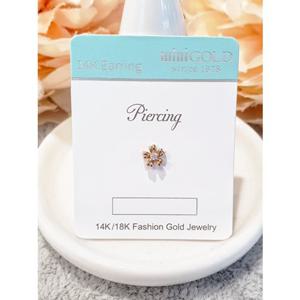 미니골드 14K [THANK YOU] 아젤리아 피어싱 ESWM4121