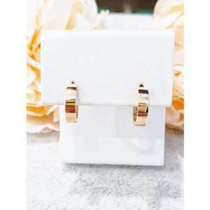 미니골드 14K 와이드심플 링 귀걸이(12MM) ECPM4040