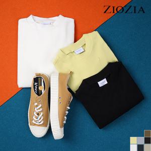 [지오지아] 베이직 모크넥 티셔츠 (ABA4TR1101)