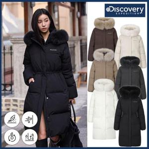 [백화점]디스커버리 25FW 겨울 신상 여성 켈리 구스다운 헤비롱패딩점퍼/세미오버핏/탈부착폭스퍼/프리미엄롱패딩 DWDJ9A056
