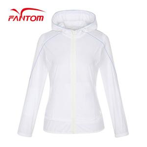 [팬텀] 여성 라인 배색 스포티 후드 바람막이