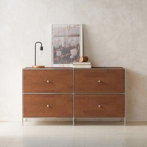 이노센트 스틸라 원목 1400 높은 모듈 거실장 서랍형 i104189