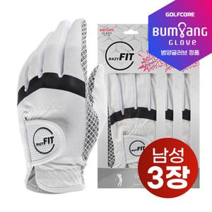 크레이지 핏 올실리콘바닥 POWER GRIP X5배 왼손골프장갑-3PCS