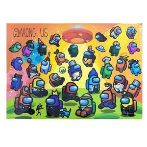 유니콘 유아 아동 퍼즐 어몽어스 대형 판퍼즐 130조각 1탄