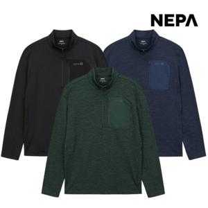 네파 남성 가을 등산 티셔츠 아웃도어 기능성 긴팔 집업티 7K55404