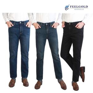 남성 라이크사 에코워싱 기모청바지 AD4194