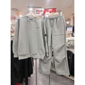 주)소이 세이브존01 소이주니어 그레이 특양면 루즈핏 티 와이드바지 키즈 상하복세트 24W3410 3209