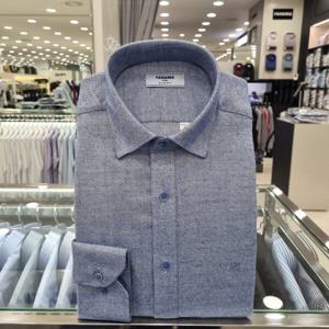 [레노마셔츠]트위스트얀 트윌 솔리드 슬림핏 긴소매RMWSLP150BUI