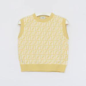 펜디키즈 FF로고 울 여아 조끼 JFG200 AQUH F1R4R/14A