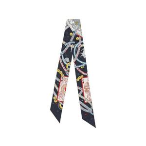 에르메스 담 드 꾀흐 트윌리 누아 루즈 오르 H063959S01